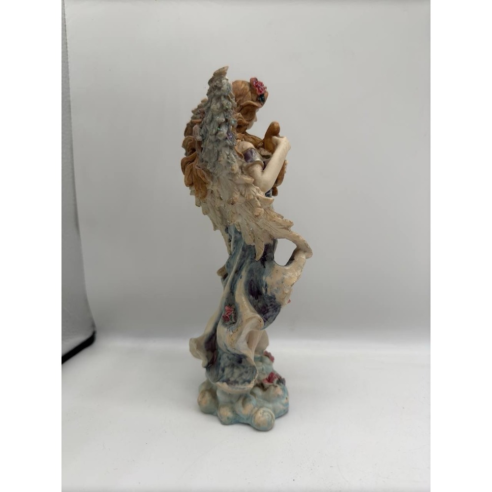 Angel statuette with a musical instrument in his hands - Picture 3 of 6